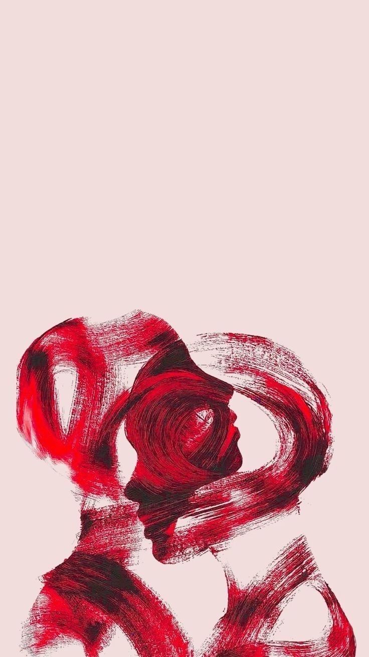 Crimson Passion - Deep Red Love Wall Decor